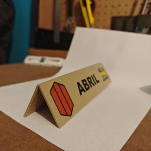 Placa Escritorio Personalizada