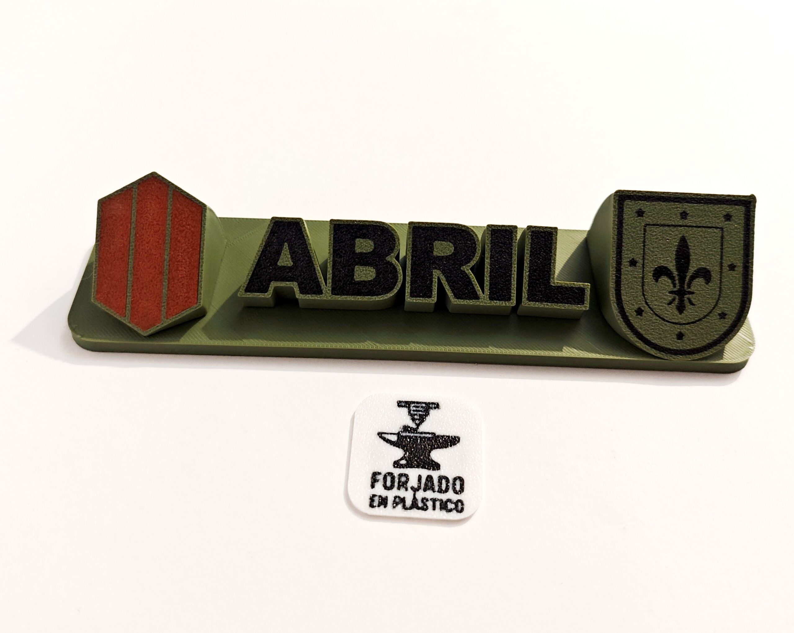 Placas de Escritorio Personalizadas con Empleo, Nombre y Unidad