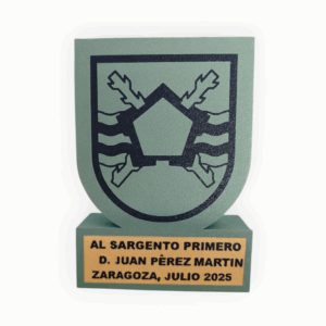 Metopas Personalizadas con Escudo de Unidad – Reconocimiento en formato moderno y 100% impreso en 3D