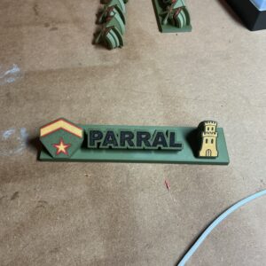 Placa de escritorio Personalizadas con empleo,nombre y arma - Imagen 2