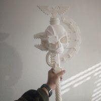 Hacha Omnissiana 1:1 – Prop de Cosplay | Fan Art Adeptus Mechanicus